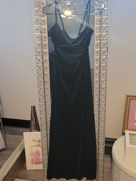 THIRTY / THIRTY LA Dresses & Skirts - NWT Elegant Rich Dark Green Open Back Velvet Dress